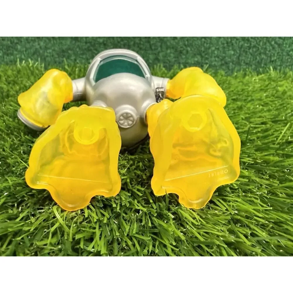 2013 TMNT Mutagen Man Action Figure Gooey Yellow Limbs Clear Chest Green